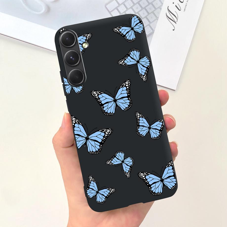 For Funda Samsung Galaxy A55 5G Case Daisy Stylish Painting Soft SIlicone TPU Bumper For Samsung A55 A55 5G GalaxyA55 Coque Etui