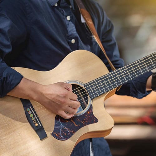 6-Piece Acoustic Guitar Bridge Pin Set, Includes Brass and Bone Bridge Pins and Abalone Pins for Acoustic Folk Guitar