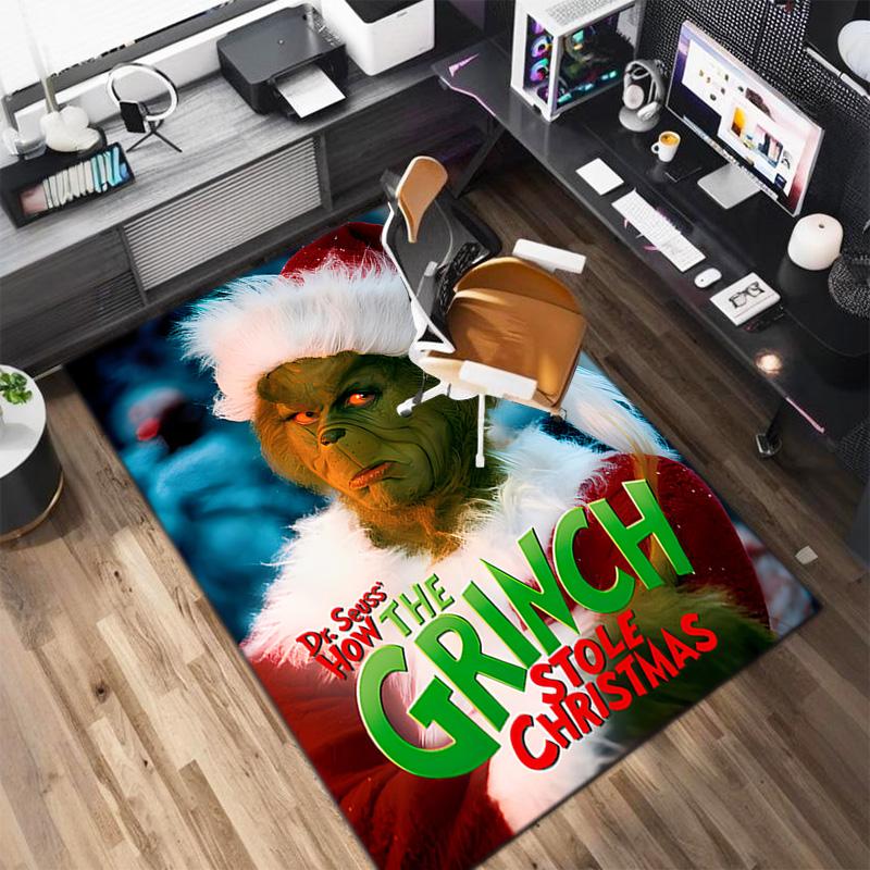 Christmas Gift Comedy Movie How the Grinch Stole Christmas carpet home living room decoration table and chairs anti slip door mat carpet A18