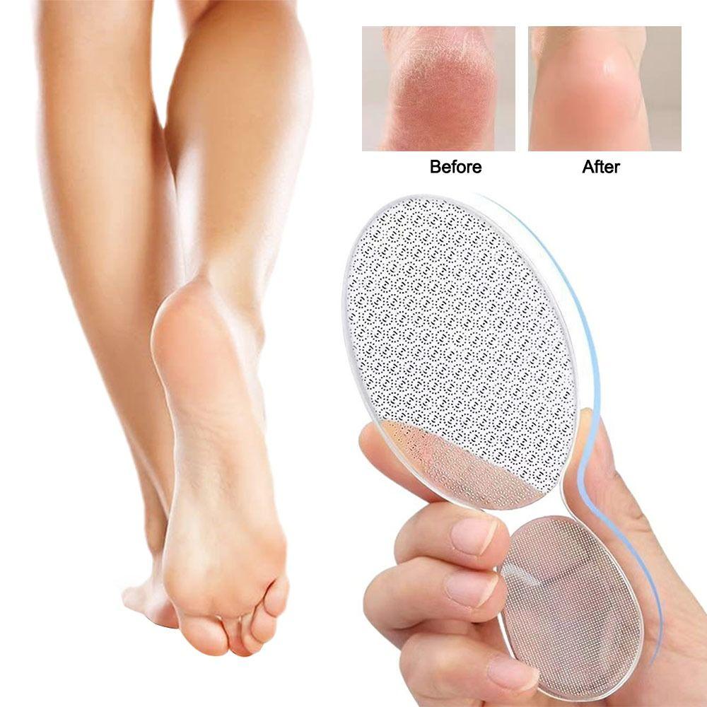 Foot Care Heel Scrubber Callus Transparent Foot Scrubber Gifts Removal Pedicure Tool