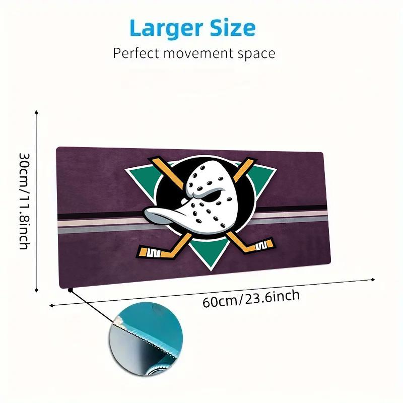 Anaheim Ducks Print Cushion Non-slip Laptop Tablet Big Mousepad XXL Mat Mini PC Playmat With Lock edge