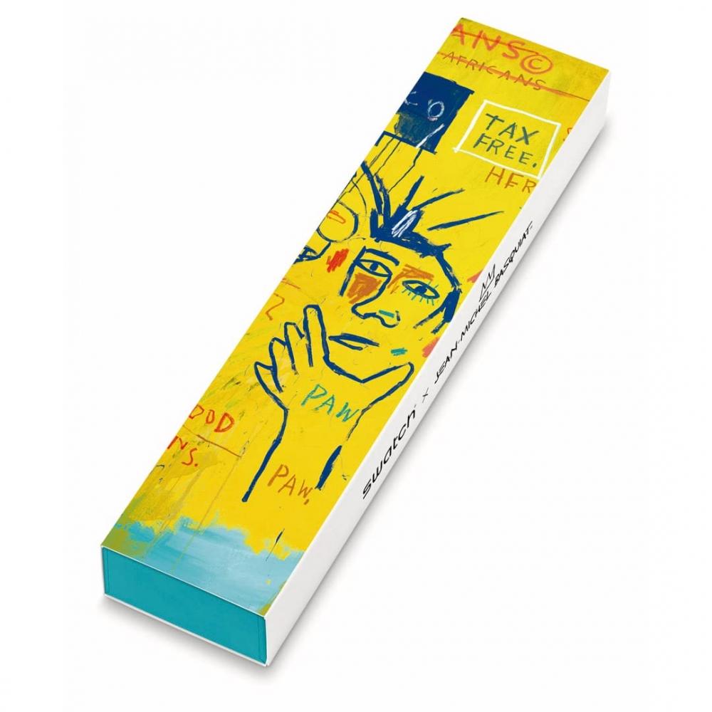 [Swatch] Часы HOLLYWOOD AFRICANS BY JM BASQUIAT NEW GENT SUOZ354 Blue