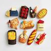 Creative Lovely Bread Milk Bacon Fried Egg Pan Resin Refrigerator Magnet Sticker