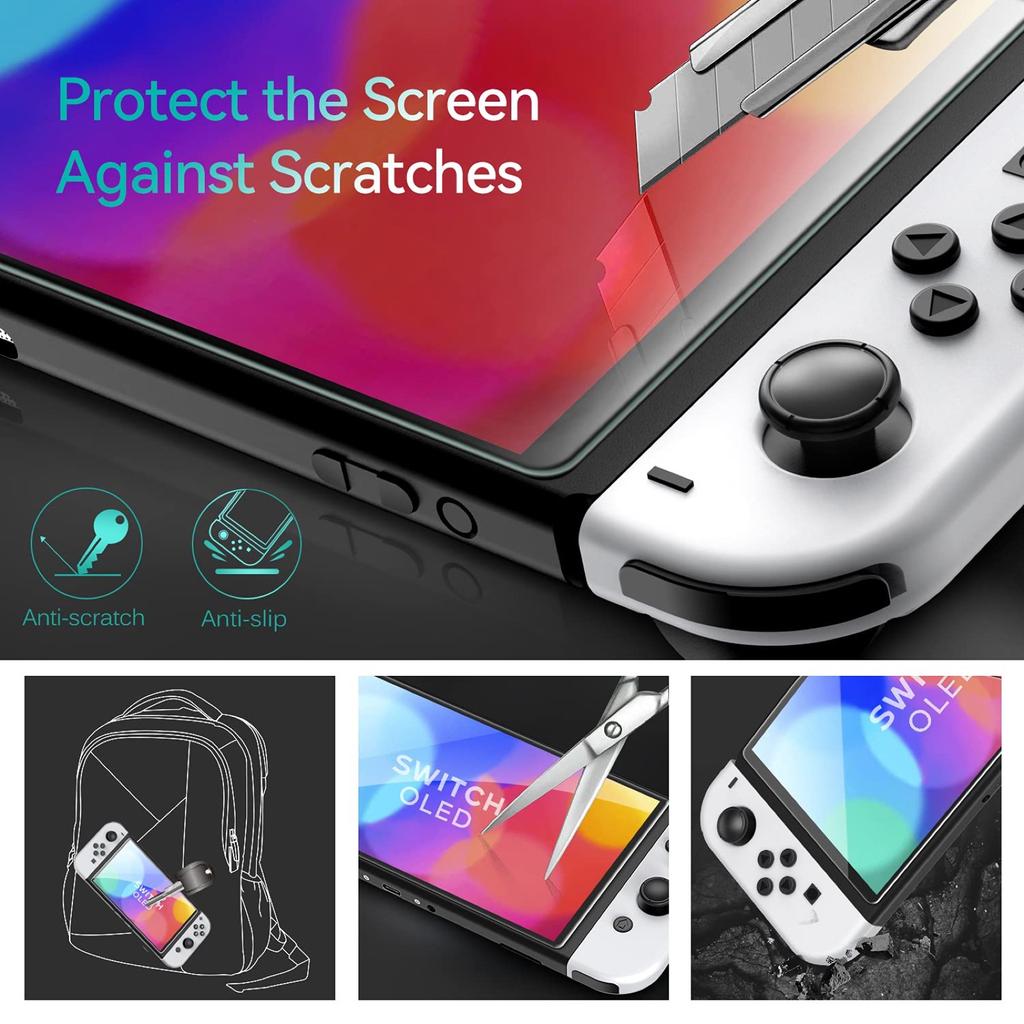 Закаленное стекло 9H для Nintendo Switch OLED Switch2 2 Защитная пленка для экрана, HD Clear, устойчивая к царапинам, Аксессуары