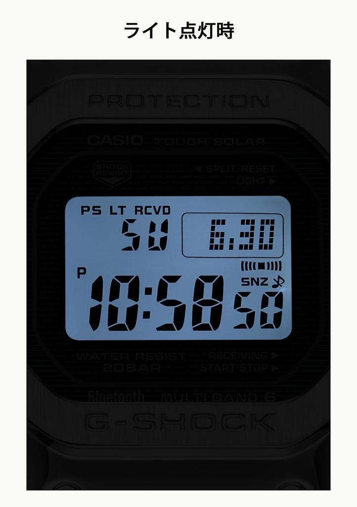 Watch Full Metal Bluetooth Equipped with Radio Solar Silver [Casio] G-Shock [] GMW-B5000D-3JF Men's