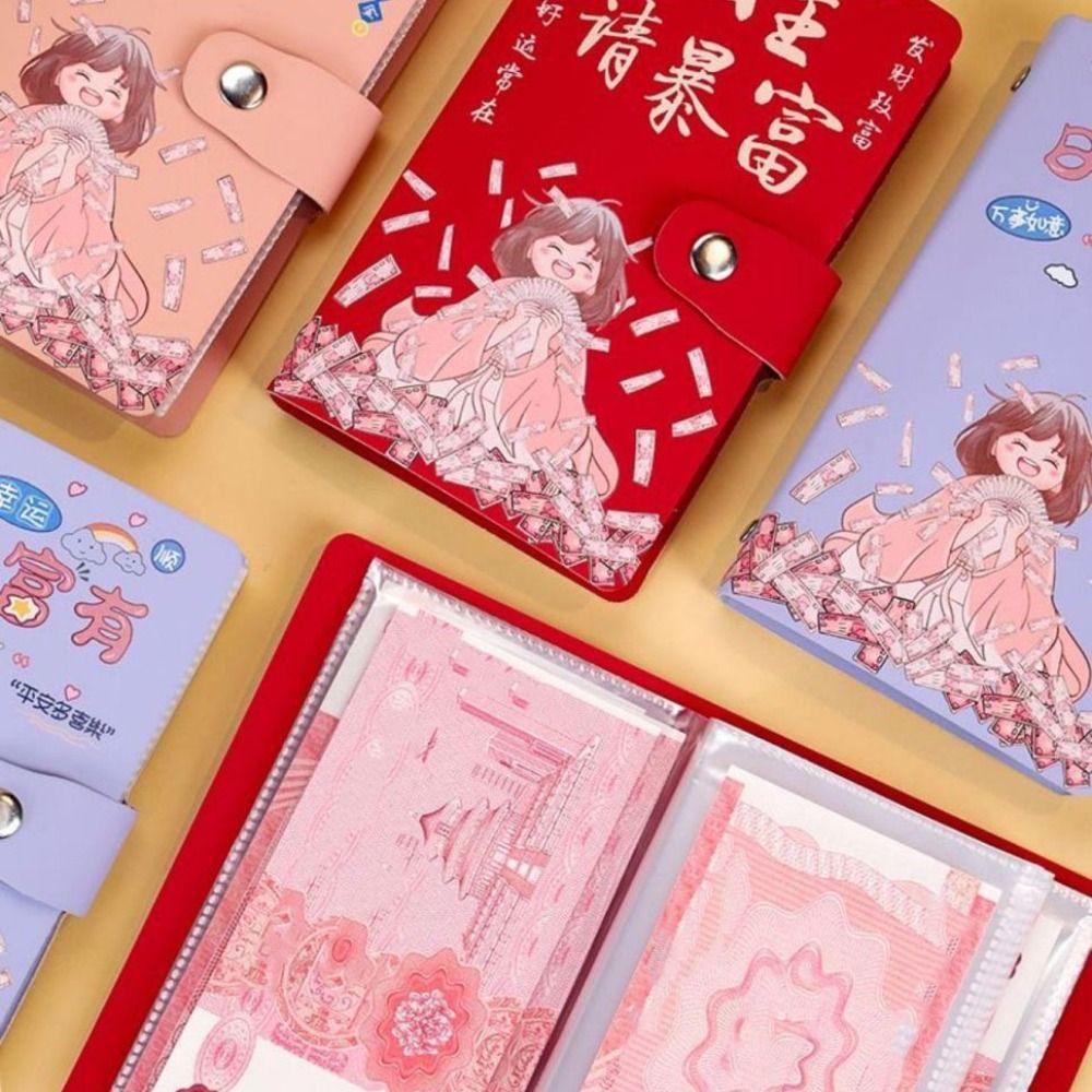 50 Sheets Money Saving Challeng Book Cartoon Letter Planner Organizer Cash Budget Notebook  Unisex
