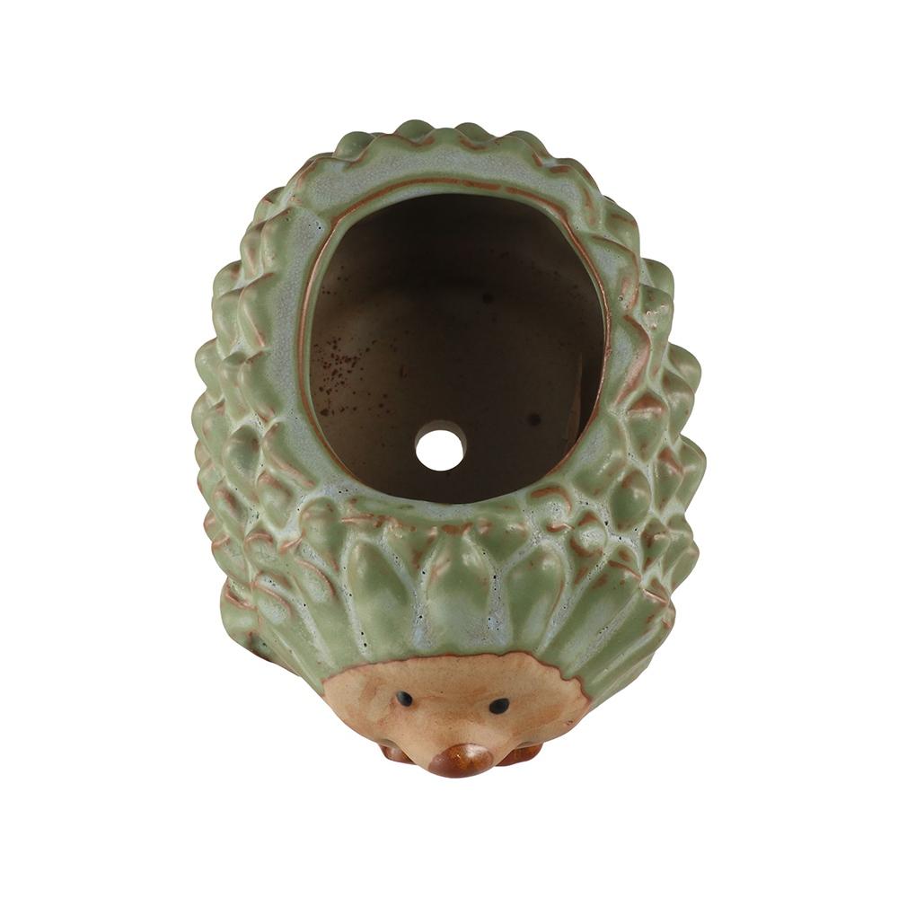 Ceramic Cartoon Animal Planter Small Succulent Plant Pot Ornament Hedgehog Flowerpot Home
