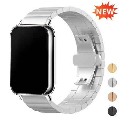 Ремешок из нержавеющей стали для Xiaomi Mi Band 9 Pro 8 Pro Металлический деловой браслет для Redmi Watch 4/5 Аксессуары для браслета Correa