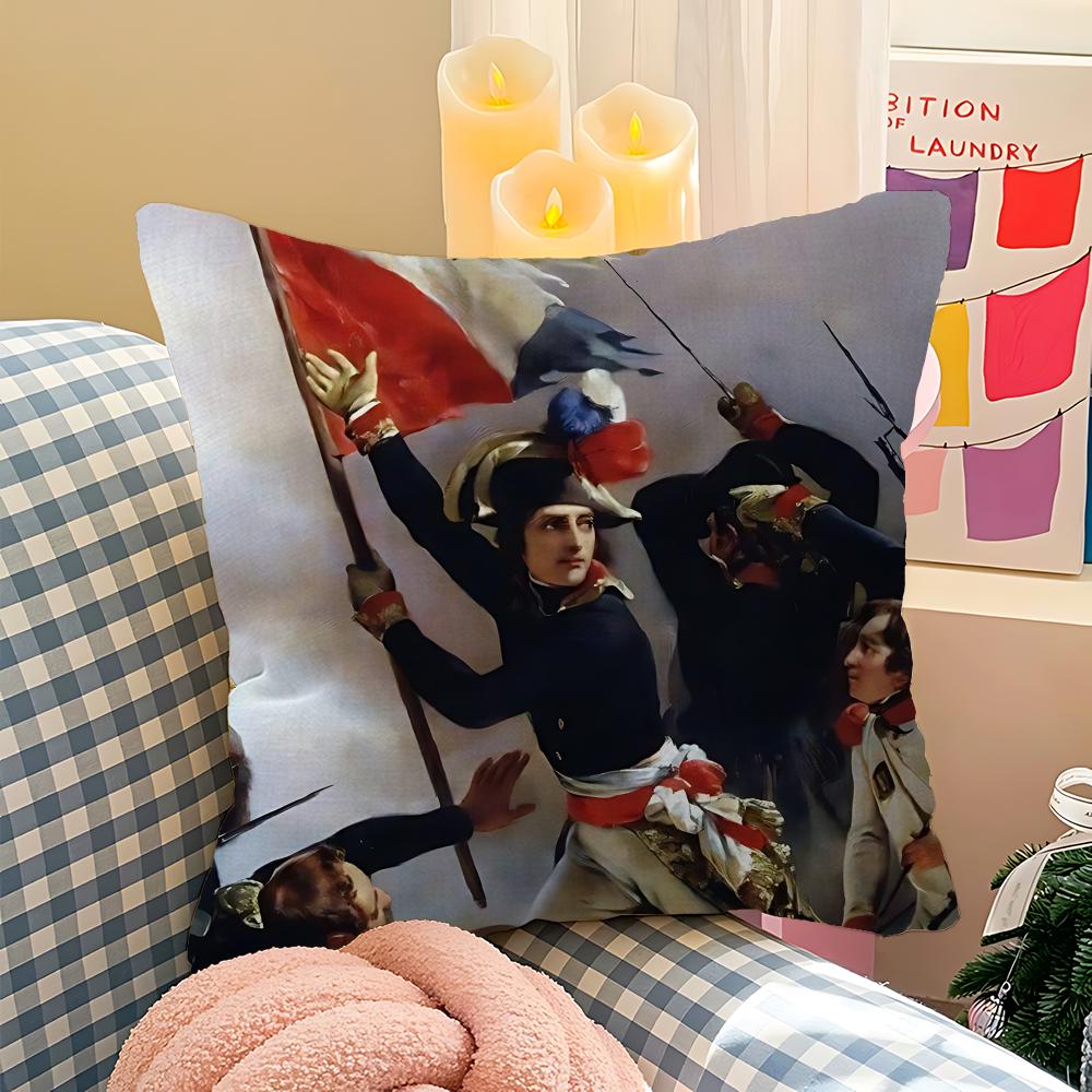 Napoleon Bonaparte Office Cushion Pillowcase Car Cushion Cover45X45Cm Lumbar Pillowcase Sofa Pillowcover