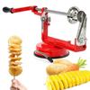 Manual Steel Twisted Potato Slicer Apple Cutter Vegetable Peeler French Fry Corer Wit G8F5