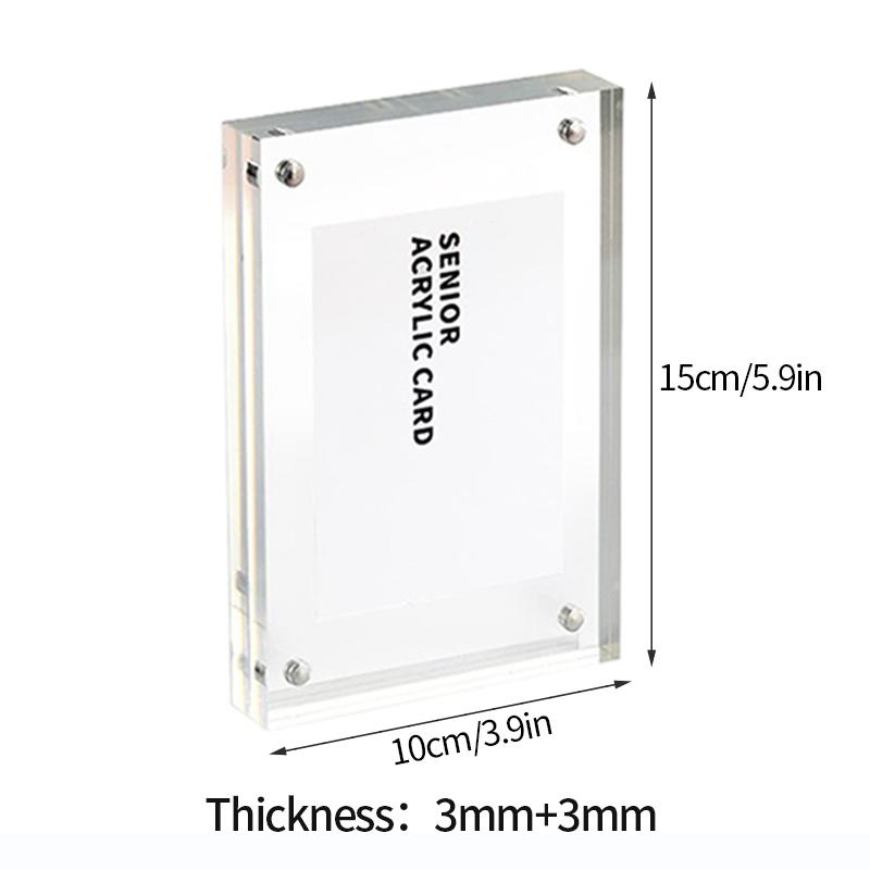 Acrylic Photo Frame Picture Frame Photo Card Holder Photocard Display Stand Room Desktop Decor Office Desk Decor Marco De Fotos