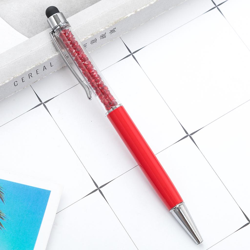 1 шт., хрустальная шариковая ручка, стилус, сенсорная ручка, канцелярские принадлежности для письма, офисные школьные принадлежности, вращающиеся металлические ручки для медсестер