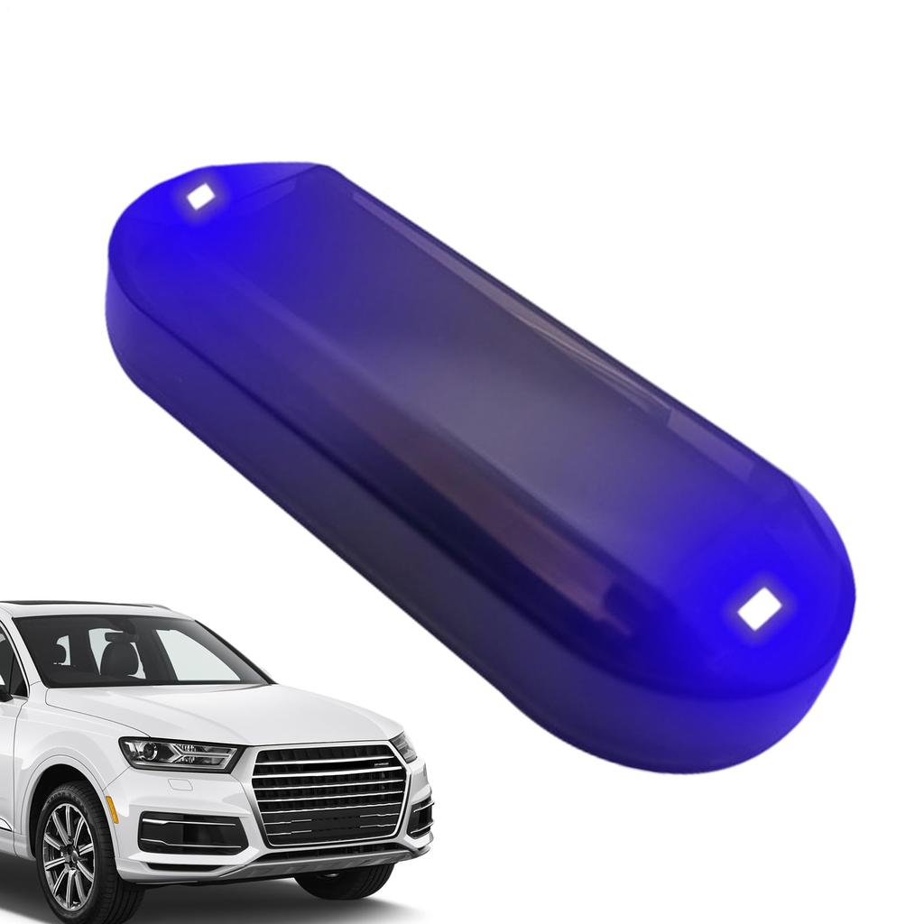 Generic Dummy Car Warning Light,Solar Powered Anti-Theft Fake LED Flashing Car Alarm - Universal