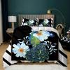 Peacock Duvet Cover Set Elegant Gorgeous Blue Feather Comforter Cover Girls Women Pink Flower Birds Animal Polyester Qulit Cover