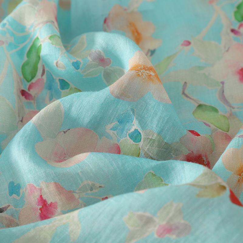 DIMANAF Новые женские топы больших размеров с цветочным принтом, рубашки, футболки, повседневная свободная блузка, осенний принт, хлопок, длинный рукав, на пуговицах