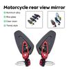 Motorcycle Rearview Mirrors Clear Glass Scooter Bar End Handlebar Mirror Modified Inverted Rear Mirror Motorbike Accessories