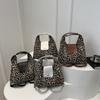 Korean Version of Fashionable Commuter Tote Bag Women's 2025 Autumn and Winter New Shoulder Underarm Bag Large Capacity Leopard Print Backpack