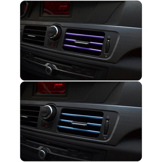 10 шт., универсальная U-образная форма для кондиционера, автомобильная отделка, выходная полоса, украшение для решетки