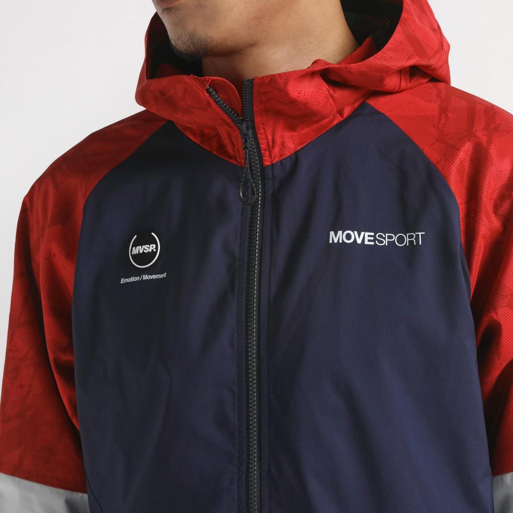 Windbreaker Descente HEATNAVI TOUGH All Over Pattern Graphic Full Zip Hoodie Training RDNV S [Move Sports]