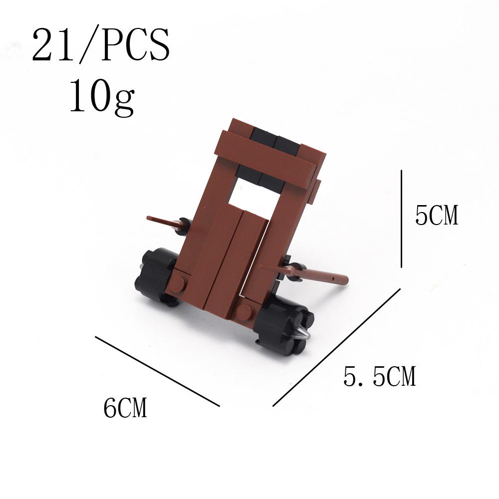 Конструктор Средневековое оружие Древняя осадная лестница Древняя военная машина Сцена Украшение
