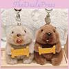 Toy Marmots Plush Keychain Children Function Collectible Bag Accessory Doll Gift