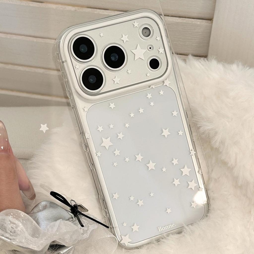 Белый чехол со звездой для iPhone 16, iPhone 17 и iPhone 17 Pro Max