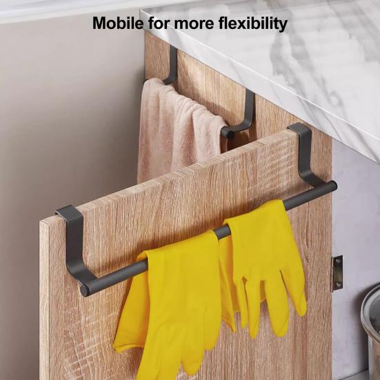 Держатель для кухонного полотенца Yousheng, вешалка для полотенец на дверь шкафа, грузоподъемность 5 кг, простая установка, вешалка для кухонных полотенец