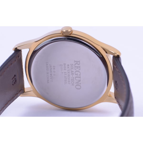 Citizen Мужской RS25-0031B ( Смотреть REGUNO Мужские) Круглые часы коричневые из нержавеющей стали аналоговые