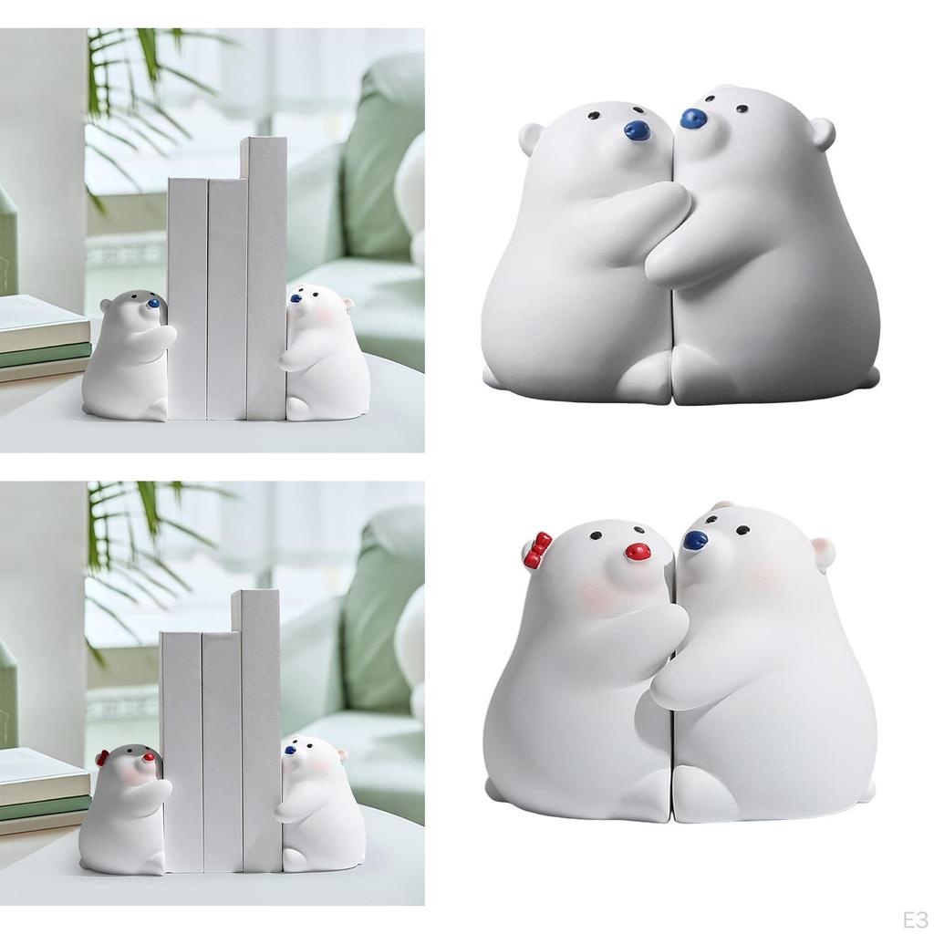 2 шт. Подставка для книг в виде медведя, украшение для детского стола, милый шкаф, домашний декор, подставка для книг