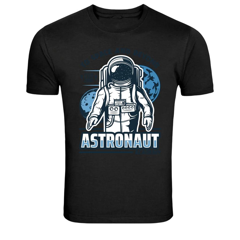 Astronaut Space Academy Galaxy Graphic T Shirt