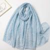2024 Spring And Autumn Winter New Cotton And Hemp Long Thin Scarf Travel Versatile Sunscreen Warm Shawl For Women