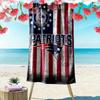 Пляжное полотенце с принтом New England Patriots, большое, мягкое, быстросохнущее, для пляжа, кемпинга, плавания