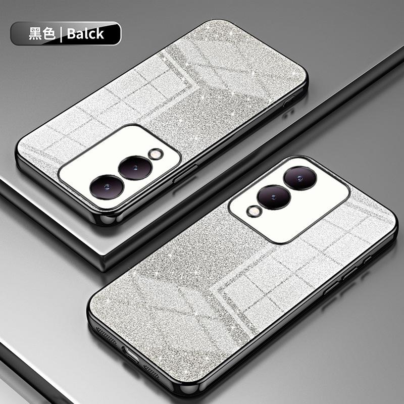 Применимо к VIVO Y200 гальванизированный чехол для мобильного телефона с блестками IQOOZ11Turbo прозрачный NEO11 всесторонний защитный чехол
