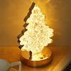Crystal Christmas Tree Lights Charging Touch Bedroom Bedside Desk Decoration Night Light Table Lamp Christmas Party Ornament