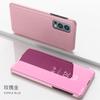 For Oneplus Nord 2 5G Case Luxury Smart Mirror Flip Holder Phone Case For One Plus Nord 2 Case 6.43'' Nord2 5G 2021 Back Cover