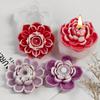 3D Lotus Flowers Scented Candle Silicone Mold Resin Plaster Ornaments Mould Handmade Soap Candle Making Supplies