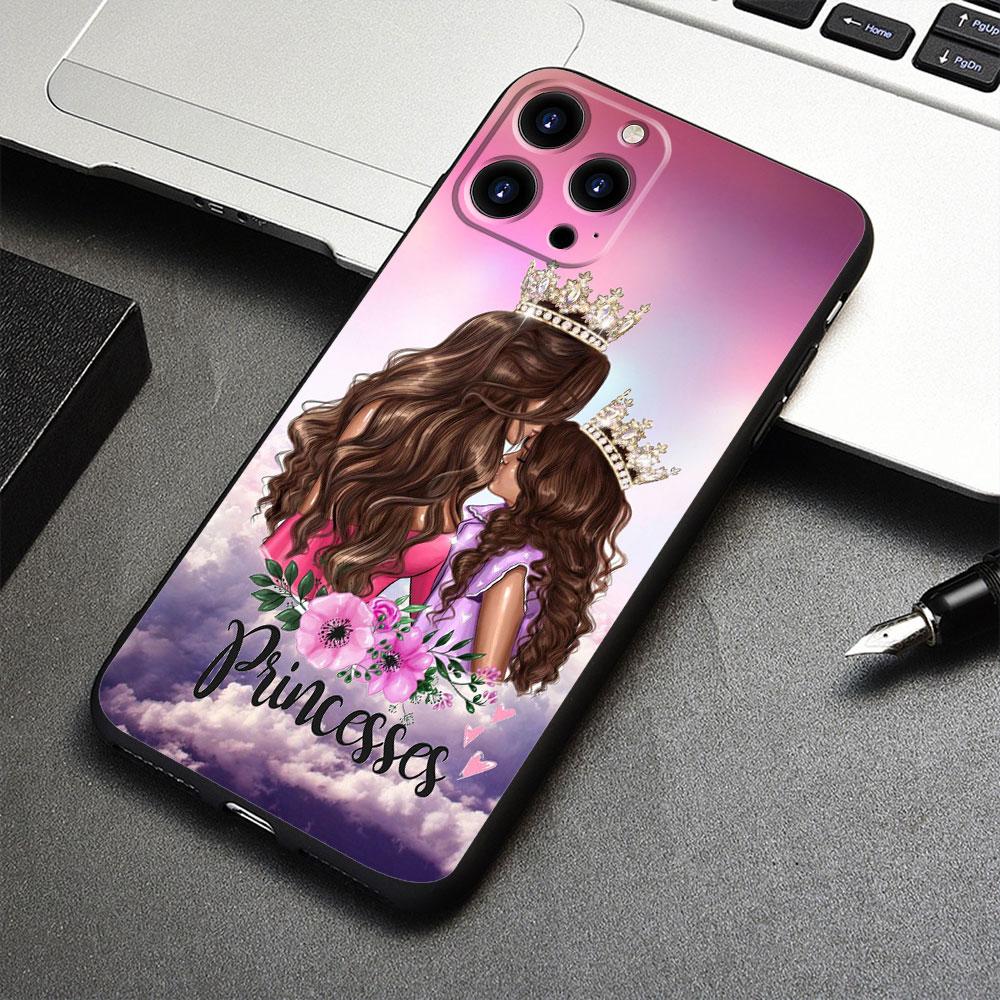 Для iPhone 8 Plus 13 Pro Max 14 XR 12 XS 7 11 X SE2 5S Mini SE2022 6S 5 SE чехол женский модный для девочек супер мама ребенок ТПУ