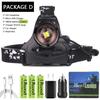 XHP50.2 Super Bright Led Headlamp Zoomable Powerbank Headlight USB Rechargeable 18650 Battery Head Flashlight Lamp 60W Torch