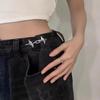 Four Pointed Star Waist Buckle Adjustable Belt Buckles New Jeans Buttons  Dress Decoration