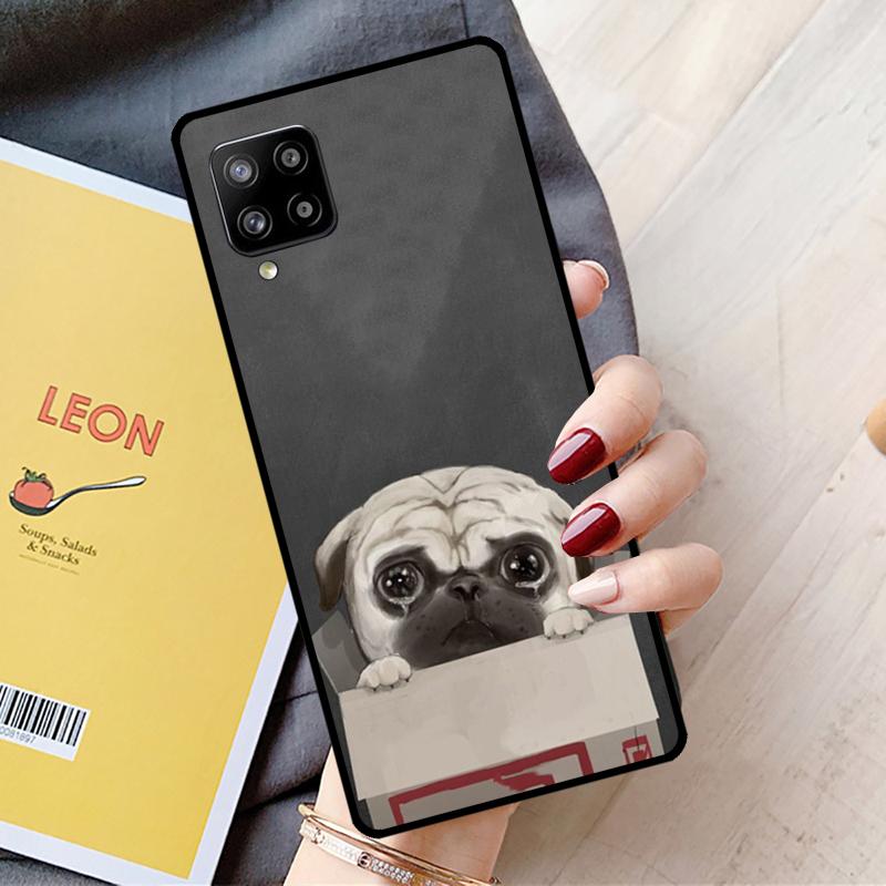 Pug Dog Funny Cartoon For Samsung Galaxy A16 A26 A54 A34 A14 A22 A32 A52 A55 A35 A15 A53 A13 A05 A06 A36 A56 Case