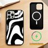 Abstract wavy line art design   Phone Case For iPhone17,16,15,14,13,12,11 Plus,Pro Magnetic with Magsafe Wireless Charging