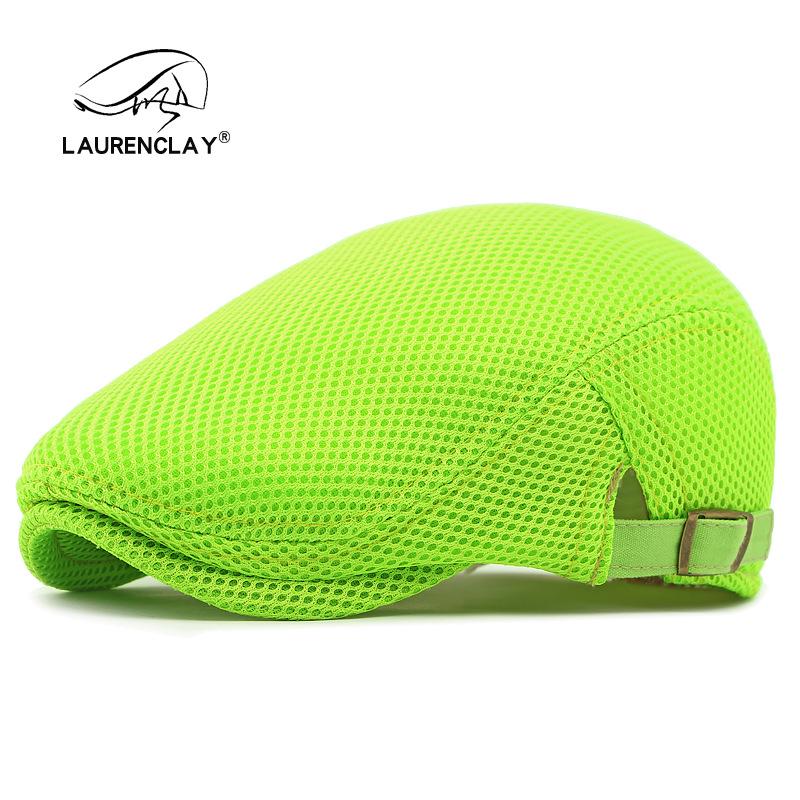 Летний тонкий сетчатый берет: Дышащая кепка-утка для мужчин и женщин - Ретро корейский стиль, кепка газетчика от солнца