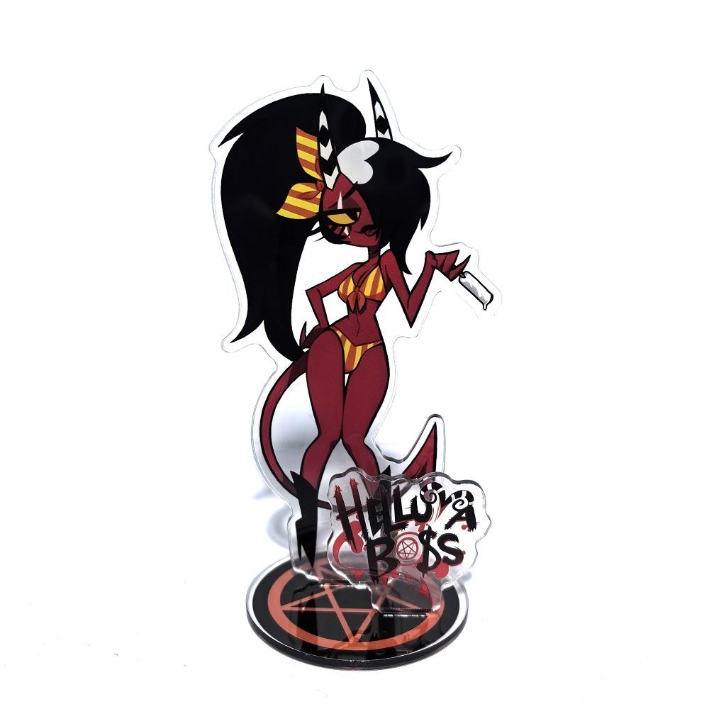 15СМ Фигурка Hazbin Hotel Helluva Boss Стенд Акриловые Фигурки Вагги Настольная Подставка Фигурка Набор Украшений Подарки