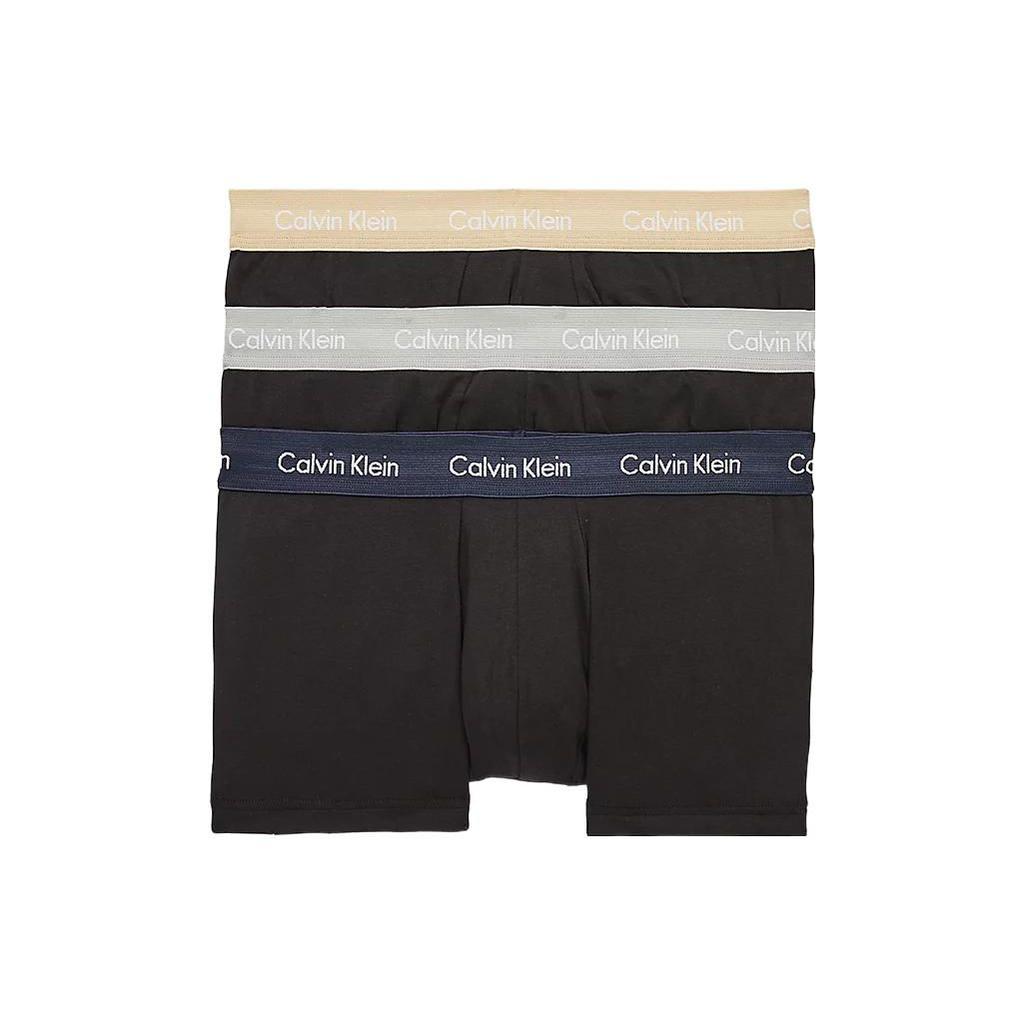 Calvin Klein Plain Color Jacquard Boxer Briefs Men Underwear Black U2664G6ED