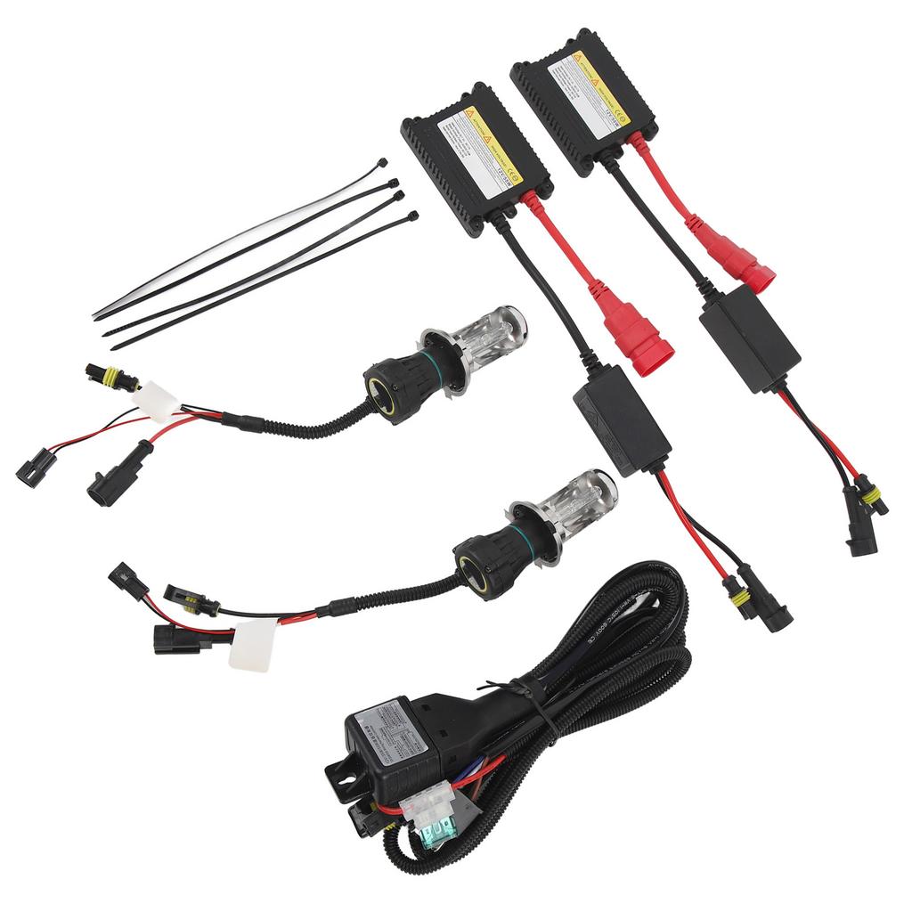 Ксеноновые фары 5500 лм H4 Ксеноновая лампа 55 Вт HID Ксеноновый комплект ламп для всех автомобилей DC12V 6000K Белый