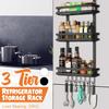 3 Tier Refrigerator Storage Rack Multi-functional Fridge Shelf Sidewall Hanging Holder Kitchen Seasoning Organizer Hang Shelf