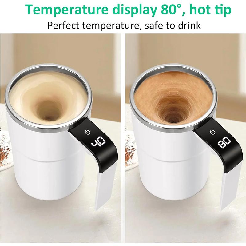 Automatic Self Stirring Magnetic Mug Coffee Self Mixing Mug Usb Rechargeable Smart Thermal Cups With Lcd Screen Food Safe Mug