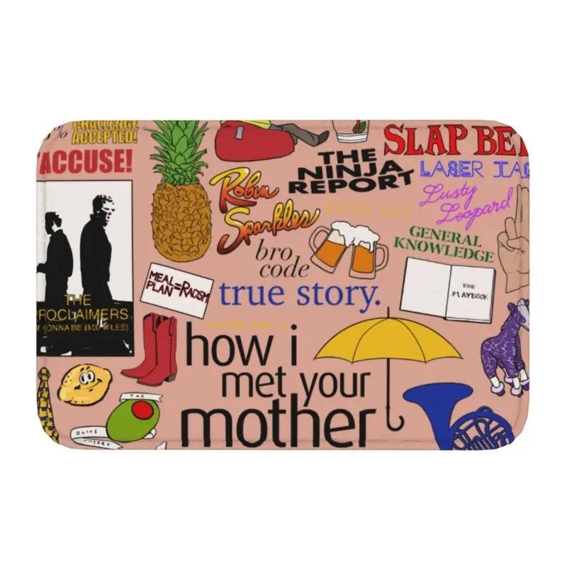 MINISO Вмешательство Как я встретил вашу маму Передний коврик для пола у двери Коврик для входа Наружный Телешоу Ванная Кухня Дверной коврик Туалетный ковер Коврик