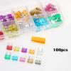 100/120pcs Car Blade Fuses Assortment Kit, Automotive Replacement Fuses Low Profile Mini Blade Fuses for Car Boat Truck