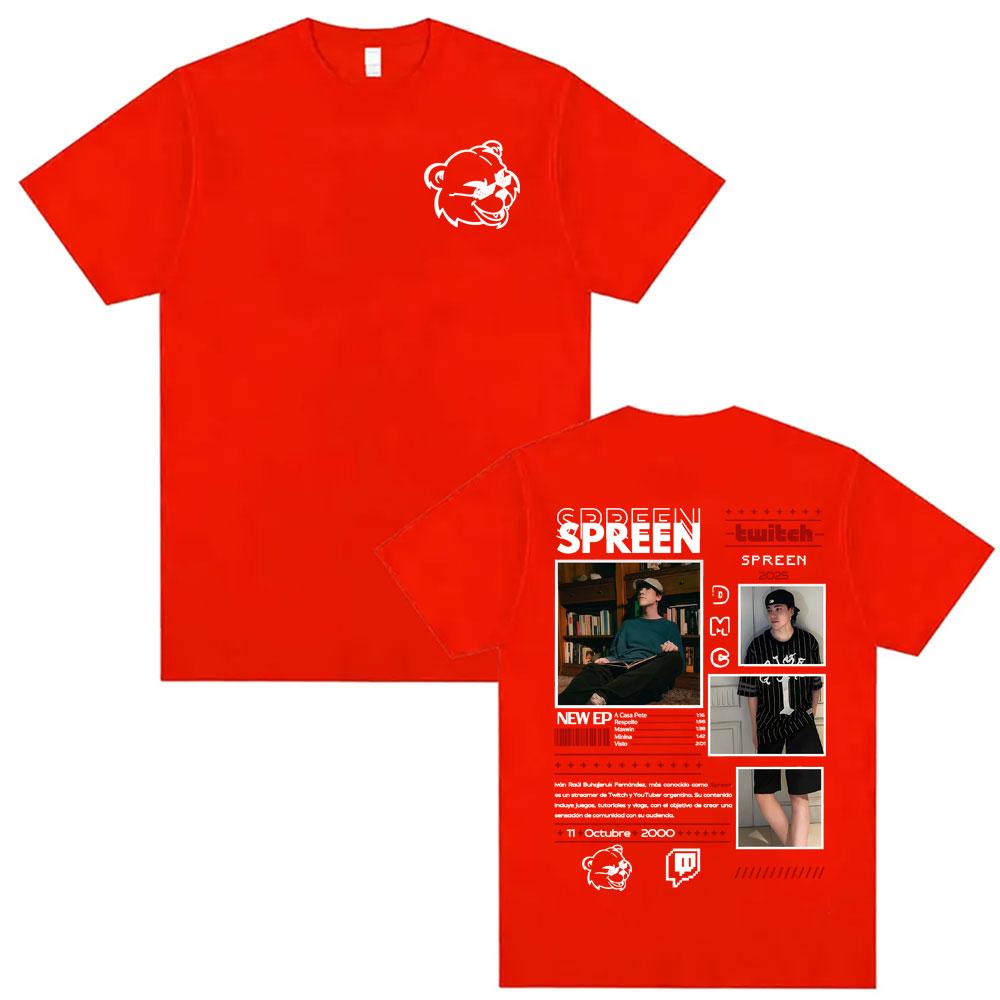 Rapper Spreen Estampado Para Remera 2025 Cover T Shirt Men Women Harajuku Hip Hop Fashion Style Tshirts Summer ONeck Shirt